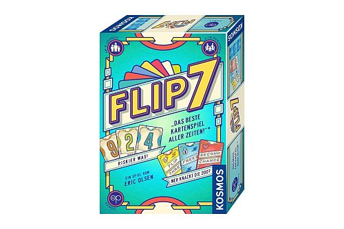 «Flip 7»: Autor: Eric Olsen, Kosmos, ab 8 Jahren, für 3-18 Spielende, ca. 20 Minuten, Preis ca. 15 Euro - © Kosmos/dpa-tmn