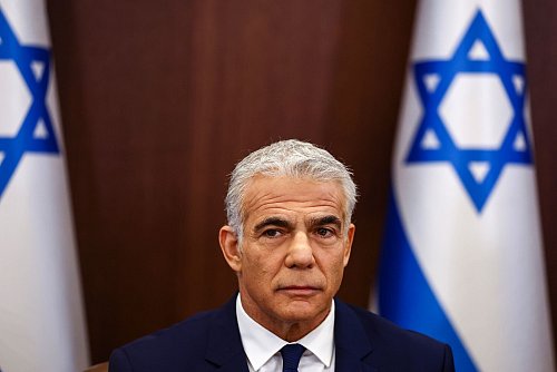 Israels Oppositionsführer Lapid warnt vor einer Einnahme ganz Gazas. (Archivbild) - © Ronen Zvulun/AP/dpa