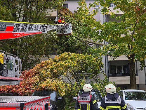 Nach ersten Erkenntnissen wurde bei dem Sturm niemand verletzt. - © Sascha Thelen/dpa