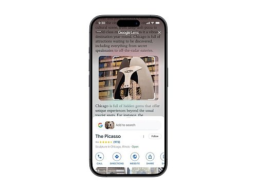Die auf Google Lens basierende Funktion soll binnen einer Woche weltweit sowohl in der iOS-Chrome- als auch in der iOS-Google-App verfügbar sein. - © Google LLC/dpa-tmn