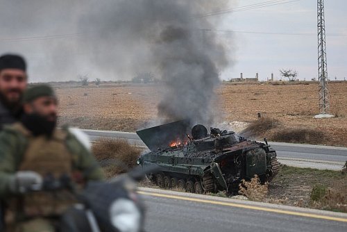 Die Rebellen rücken Richtung Damaskus vor. - © Ghaith Alsayed/AP/dpa