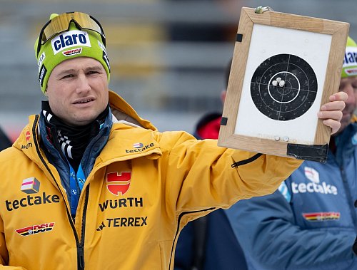 Sverre Olsbu Röiseland in Ruhpolding. - © Sven Hoppe/dpa