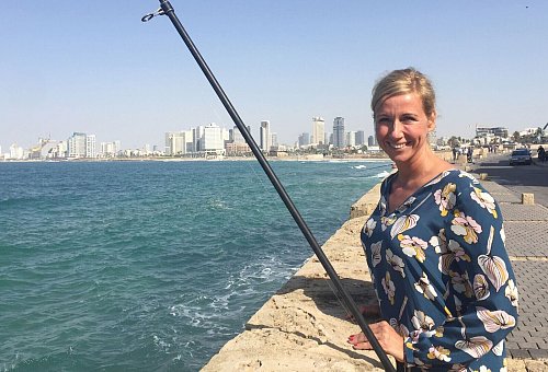 Andrea Kiewel in Tel Aviv - hier ein Foto aus dem Jahr 2016. - © Sara Lemel/dpa