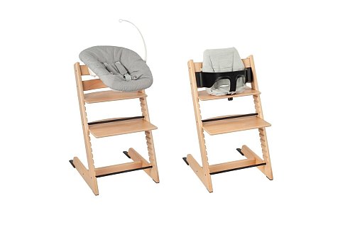 Der «Tripp Trapp» von Stokke ist ein mitwachsendes Modell und mit der Note «gut» (1,8) einer von zwei am besten bewerteten Sitzen. - © Stiftung Warentest/dpa-tmn