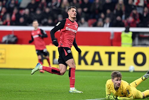 Patrik Schick ist derzeit der beste Torjäger von Bayer Leverkusen. - © Federico Gambarini/dpa