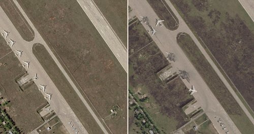 Russlands Flotte strategischer Kampfbomber wurde durch einen ukrainischen Drohnenangriff empfindlich getroffen - und Moskau kündigte Vergeltung an. (Archivbild) - © Planet Labs PBC/Planet Labs PBC/AP/dpa