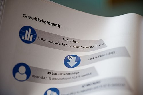 Das Ergebnis der Statistik: Es gibt weniger Gewalt, aber mehr Morde. - © Henning Kaiser/dpa