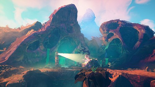 Volle Leuchtkraft voraus: Mit dem Scheinwerfer lassen sich einige Umgebungsobjekte aktivieren, um den Weg freizumachen. - © Double Fine Productions/Microsoft/dpa-tmn