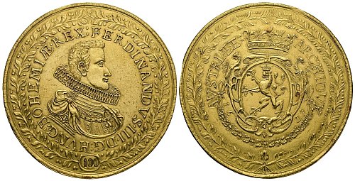 346 Gramm Gold: Eine Münze, die 1629 als Geschenk für einen hohen Würdenträger geprägt wurde. - © -/Numismatica Ars Classica/dpa