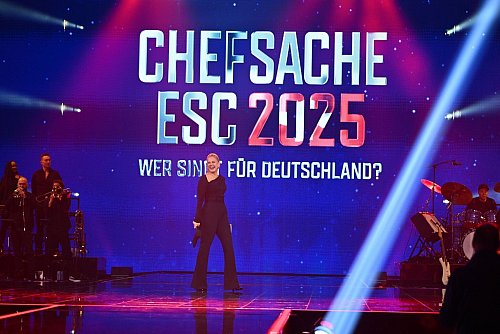 Im Halbfinale von «Chefsache ESC 2025» traten die verbliebenen Kandidaten erstmals mit eigenen Songs an, die auch für das ESC-Finale in Frage kommen. - © -/ RTL+/dpa