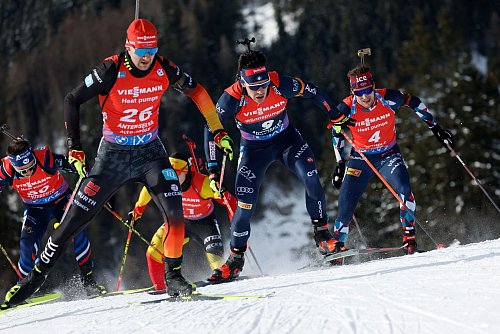 Danilo Riethmüller wird Vierter im Massenstart. - © Alessandro Trovati/AP