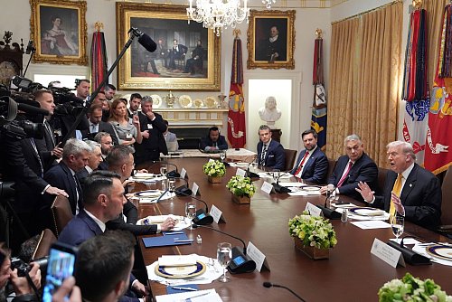 Trump und Orban sprachen über den Energiehandel. - © Evan Vucci/AP/dpa