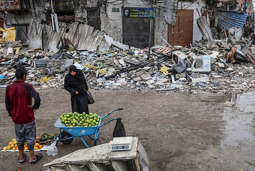 Der von Sinwars Oktober-Massaker ausgelöste Krieg brachte über den Gazastreifen Elend und Zerstörung. (Archivbild) - © Mohammed Hajjar/AP/dpa