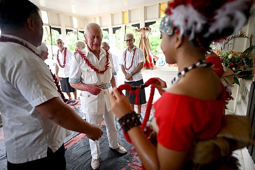 Charles will in Samoa den Commonwealth-Gipfel eröffnen. - © Victoria Jones/PA Wire/dpa