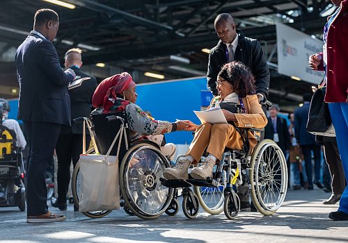 «Trotz der Fortschritte der vergangenen Jahre stoßen Menschen mit Behinderungen weiterhin auf systematische Barrieren», sagte Olaf Scholz zum Auftakt einer internationalen Konferenz in Berlin. - © Michael Kappeler/dpa
