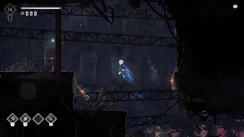 2D-Optik und handgezeichnete Kulissen sorgen für eine reichlich schaurige Atmosphäre in «Ender Magnolia: Bloom in the Mist». - © Binary Haze Interactive/dpa-tmn
