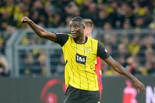 Serhou Guirassy ist ein lange nicht gekannter Stürmertyp für den BVB - © Bernd Thissen/dpa