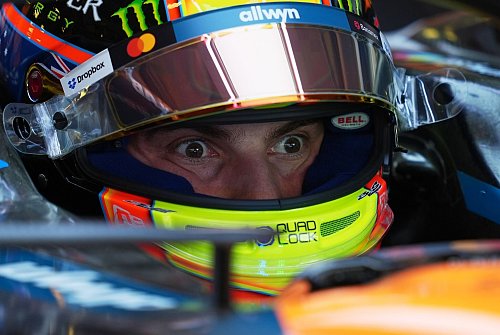 Norris ist nicht so schnell wie Verstappen, aber besser als Teamkollege Piastri. - © Moises Castillo/AP/dpa