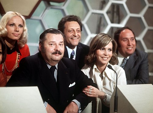 Das Team der ZDF-Quizsendung «Dalli Dalli». - © picture alliance / dpa