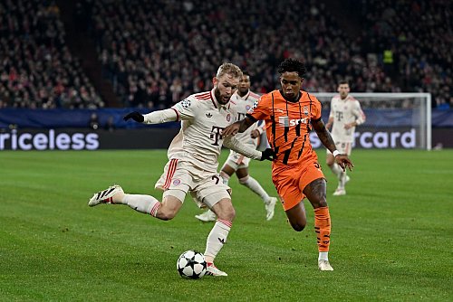 Konrad Laimer glich für den deutschen Meister aus - © David Inderlied/dpa