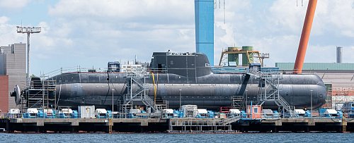 Neuer Rüstungsauftrag für die Kieler U-Boot-Schmiede TKMS aus Singapur. (Archivbild) - © Markus Scholz/dpa