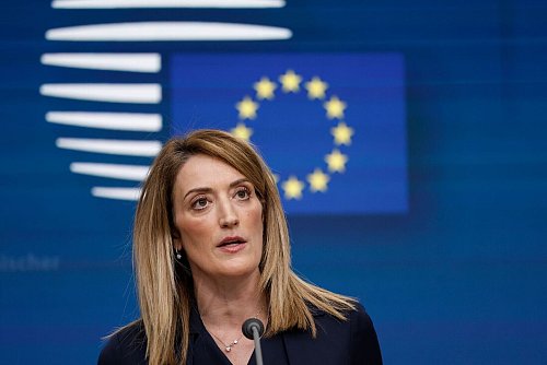 Das Verhältnis zu China bleibe «komplex und facettenreich», sagte jüngst EU-Parlamentspräsidentin Roberta Metsola. (Archivbild) - © Omar Havana/AP/dpa