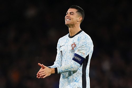 Cristiano Ronaldo blieb in Schottland glücklos. - © Andrew Milligan/PA Wire/dpa