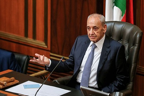 Libanons Parlamentspräsident Nabih Berri wirft Israel Dutzende Verstöße gegen die Waffenruhe mit der Hisbollah vor. - © Marwan Naamani/dpa