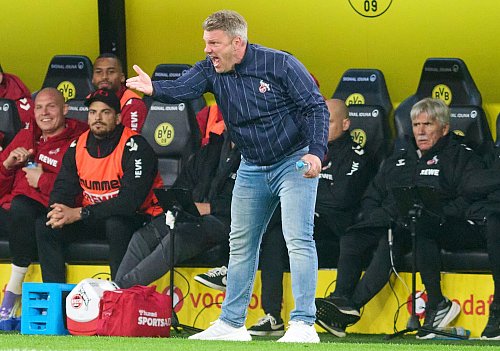 Hoffte auf die kleinen Momente: Kölns Trainer Lukas Kwasniok. - © Bernd Thissen/dpa