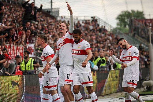 Und doch noch Tor-Held: Nick Woltemade vom VfB Stuttgart. - © Christian Charisius/dpa