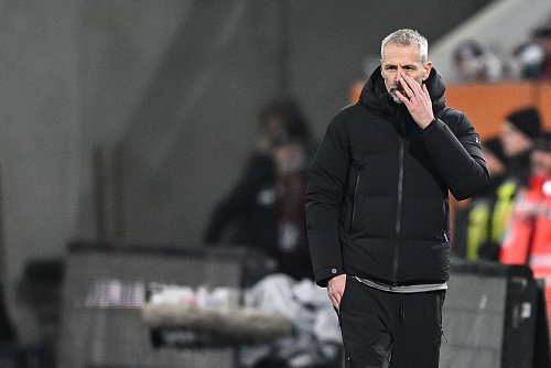 Das war wieder mal zu wenig: RB-Trainer Marco Rose. - © Harry Langer/dpa