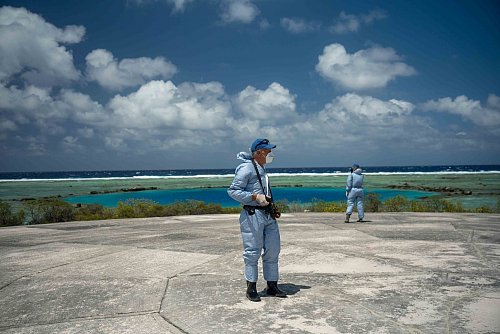 Die Marshallinseln waren einst ein Paradies - aber die US-Atomtests machten viele Inseln unbewohnbar. - © Chewy C. Lin/Greenpeace/dpa