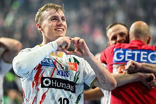 Gisli Kristjansson war bester Werfer im Endspiel. - © Marius Becker/dpa