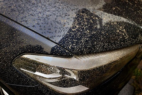 Saharastaub besteht aus feinen Sandkörnern, die auf Lack, Scheiben und Kunststoffoberflächen Kratzer hinterlassen können. - © Karl-Josef Hildenbrand/dpa/dpa-tmn