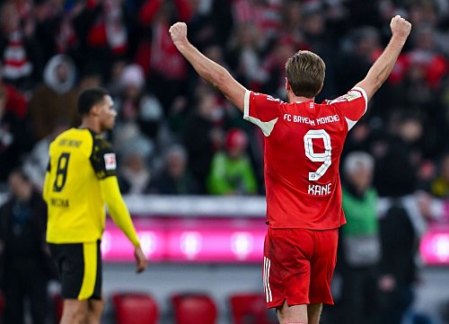 Immer wieder Jubel für Harry Kane und den FC Bayern. - © Sven Hoppe/dpa