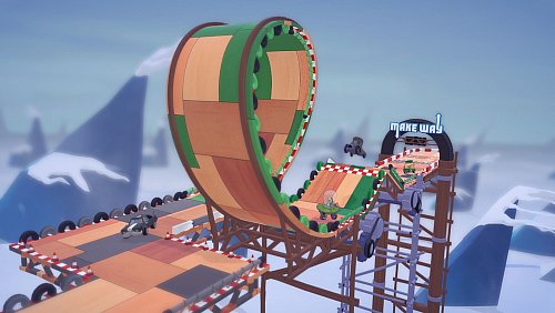Wer fährt den Looping in «Make Way»? - © ---/Nintendo/dpa