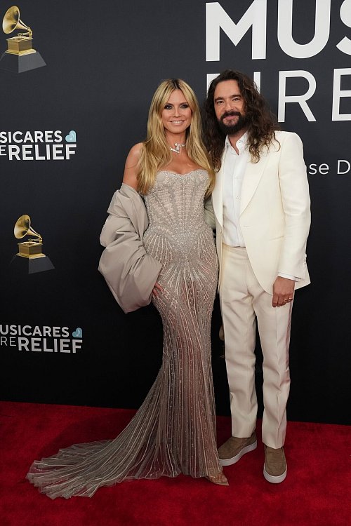 Auch Heidi Klum und Tom Kaulitz waren bei den Grammys. - © Jordan Strauss/Invision/AP/dpa
