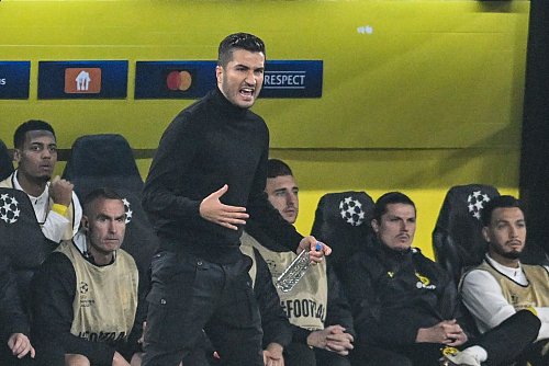 Trainer Nuri Sahin durfte mit dem Dortmunder Auftritt zufrieden sein. - © Bernd Thissen/dpa