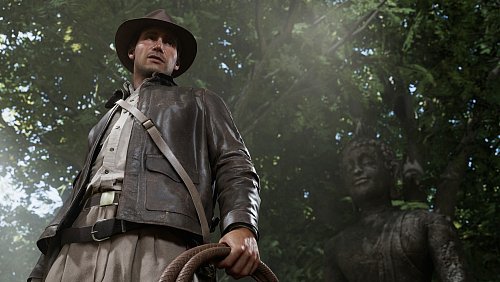 Hut, Lederjacke und - natürlich die Peitsche: Dafür ist Indiana Jones bekannt. - © Bethesda /dpa-tmn