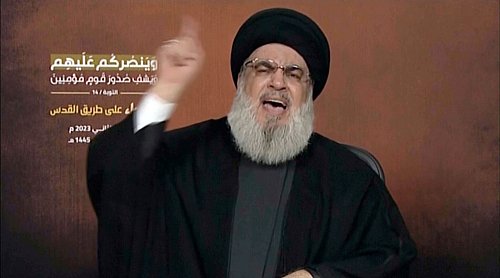 Heute findet die Gedenkveranstaltung für Nasrallah statt. (Archivbild) - © Uncredited/AP/dpa