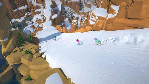 Rasantes Trio in «Lonely Mountains: Snow Riders». - © Megagon Industries/dpa-tmn