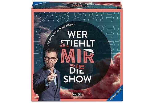 Sie wollen einmal selbst die Show «Wer stiehlt mir die Show?» moderieren. Mit dem gleichnamigen Brettspiel kein Problem. Die Atmosphäre der Show wird gut an den Spieltisch übertragen. - © Ravensburger/dpa-tmn
