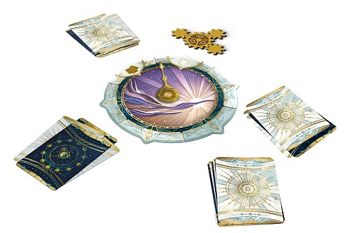 Bevor das Spiel «Take Time» startet, dürfen die Spielenden einen groben Plan schmieden, sobald die erste Karte gespielt wird, muss jedoch geschwiegen werden. - © Asmodee/dpa-tmn