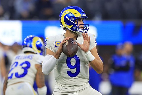 Vier Touchdown-Pässe zum Sieg: Quarterback Matthew Stafford. - © Ryan Sun/AP/dpa