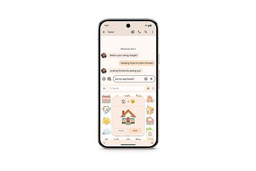 Über die Gboard-Tastatur und das Emoji-Kitchen-Feature lassen sich jetzt Nachrichten mit selbst kombinierten Emojis personalisieren. - © Google LLC/dpa-tmn