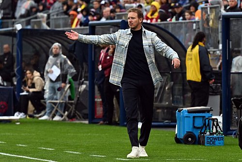 Julian Nagelsmann im Herbst 2023 bei seiner Bundestrainer-Premiere in Hartford gegen die USA. (Archivbild) - © Federico Gambarini/dpa