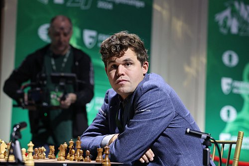 Magnus Carlsen bei der Schnellschach-WM in New York. - © Seshadri Sukumar/ZUMA Press Wire/dpa