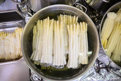 Vielen Deutschen läuft das Wasser im Mund zusammen, wenn sie gekochten weißen Spargel sehen. (Archivbild) - © Julian Stratenschulte/dpa