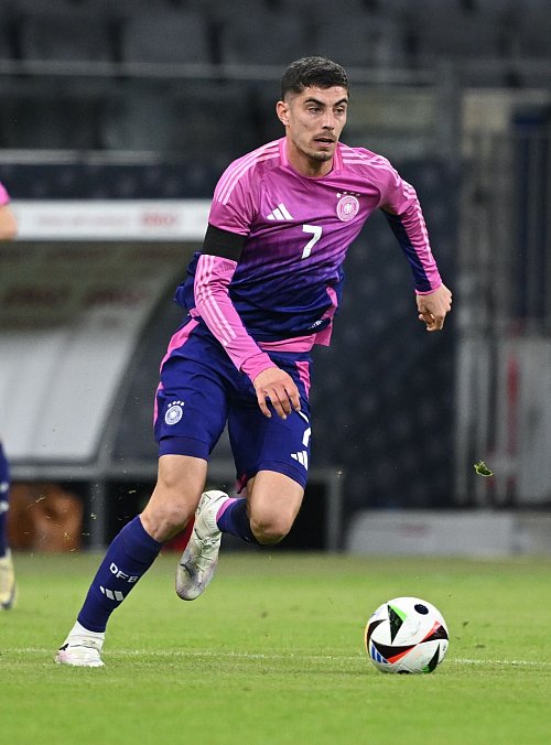 Kai Havertz fällt für die anstehenden Nations-League-Spiele angeschlagen aus. - © Arne Dedert/dpa