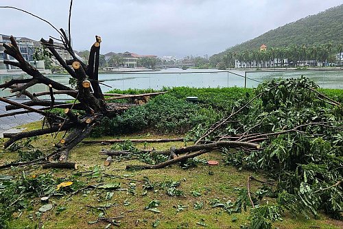 Auf der chinesischen Insel Hainan hat «Kajiki» schon gewütet. - © -/TASS via ZUMA Press/dpa